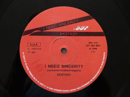 Ekstasy - I Need Sincerity - 1985 Italo Disco