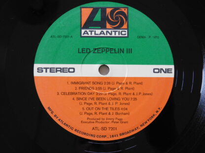 Led Zeppelin - III - German First Pressing