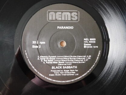 Black Sabbath - Paranoid - UK - 1976