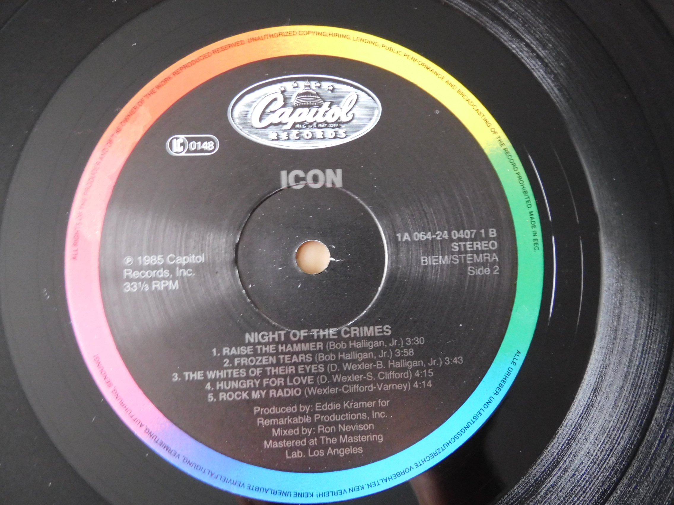 Icon – Night Of The Crime (1985) – Vinyl LP